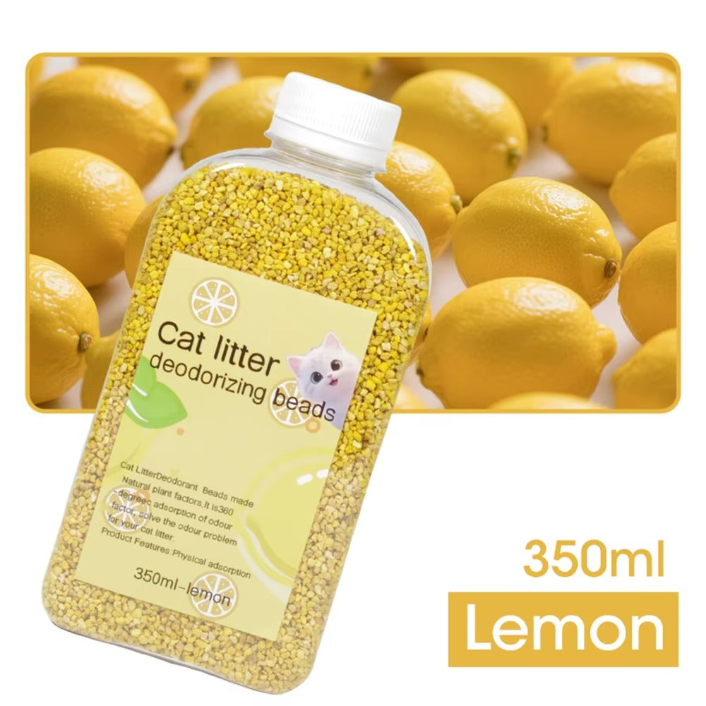 Lemon-Scented Litter Box Deodorizing Beads